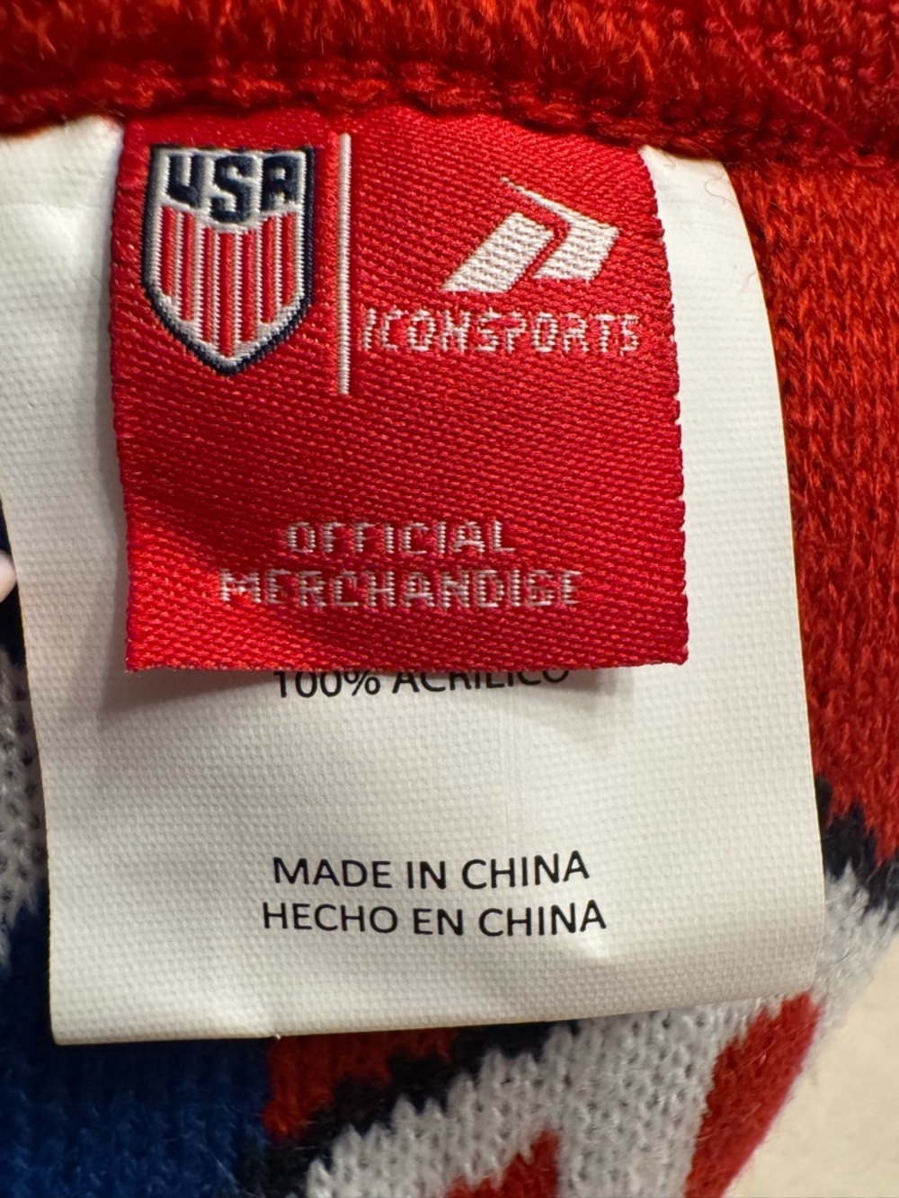Lot of 2! Official U.S. SOCCER Double Sided Scarves Unisex FIFA - Picture 9 of 10